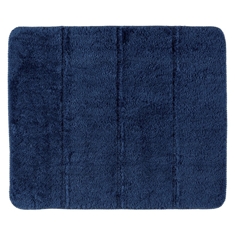 Tapis de salle de bain Steps bleu marine 65 x 55 cm WENKO