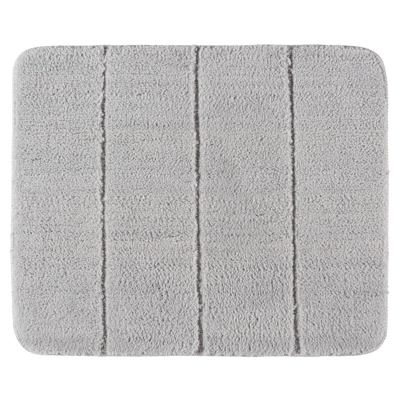 Tapis de salle de bain Steps gris clair 65 x 55 cm WENKO