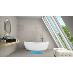 Tapis de salle de bain Zen bleu 60 x 40 cm