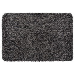 Tapis de salle de bain Mélange gris souris 90 x 60 cm WENKO