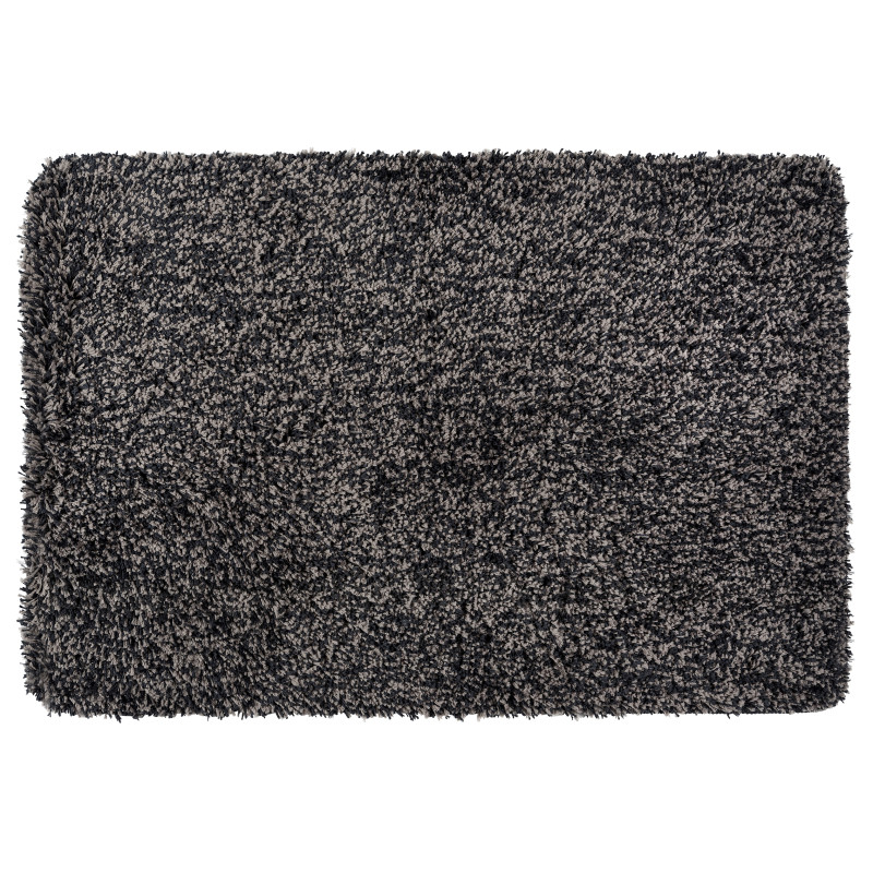 Tapis de salle de bain Mélange gris souris 90 x 60 cm WENKO