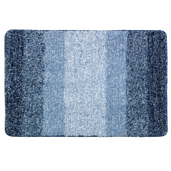 Tapis de salle de bain Luso bleu 90 x 60 cm WENKO