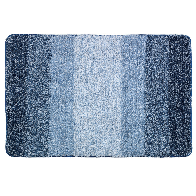 Tapis de salle de bain Luso bleu 90 x 60 cm WENKO