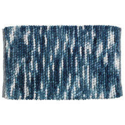 Tapis de salle de bain Urdu bleu 90 x 60 cm WENKO
