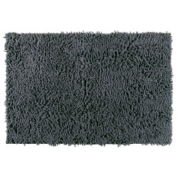 Tapis de salle de bain Chenille gris souris 80 x 50 cm WENKO