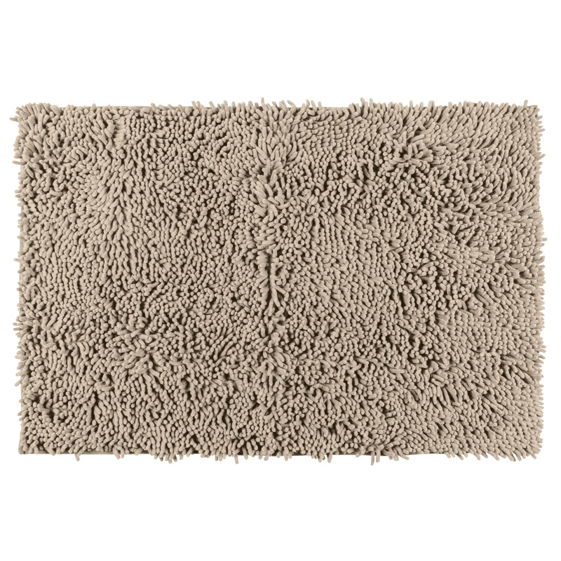 Tapis de salle de bain Chenille sable 80 x 50 cm WENKO