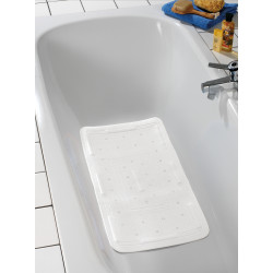 Tapis de bain Florida blanc 90 x 36,5 cm WENKO Tapis de bain Florida blanc 90 x 36,5 cm WENKO