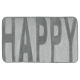 Tapis de salle de bain Memory Happy gris 80 x 50 cm WENKO
