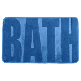 Tapis de salle de bain Memory Bath bleu 80 x 50 cm WENKO