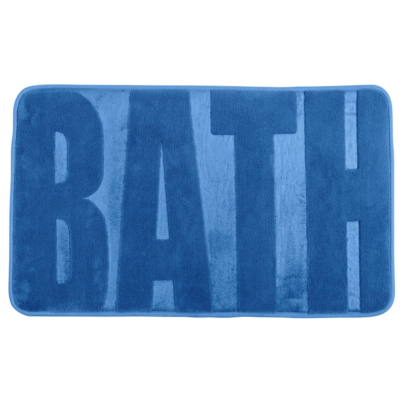 Tapis de salle de bain Memory Bath bleu 80 x 50 cm WENKO