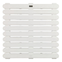 Caillebotis de douche In & Outdoor blanc 55 x 55 x 3 cm WENKO