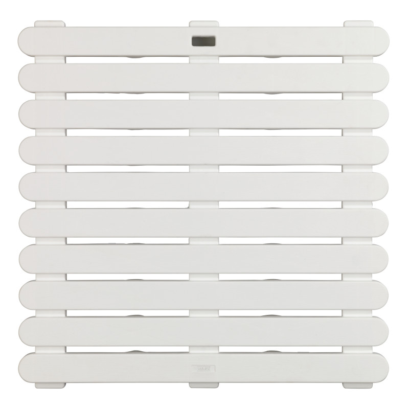 Caillebotis de douche In & Outdoor blanc 55 x 55 x 3 cm WENKO