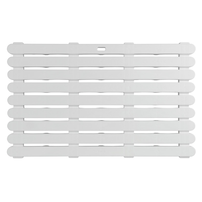 Caillebotis de bain In & Outdoor blanc 80 x 50 x 3 cm WENKO