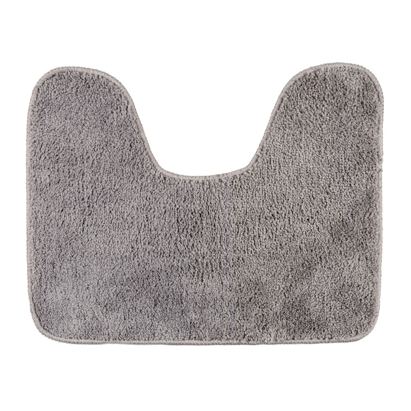 Tapis de WC Valletta gris 50 x 40 cm WENKO