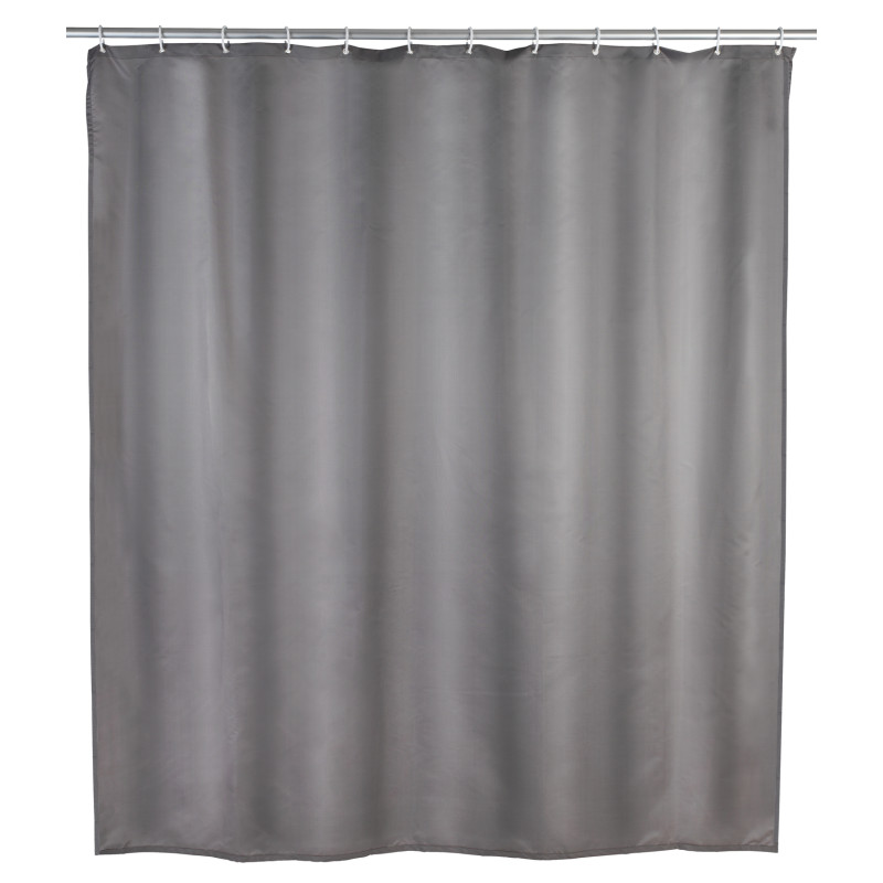 Rideau de douche anti-moisissure gris 180 x 200 cm WENKO