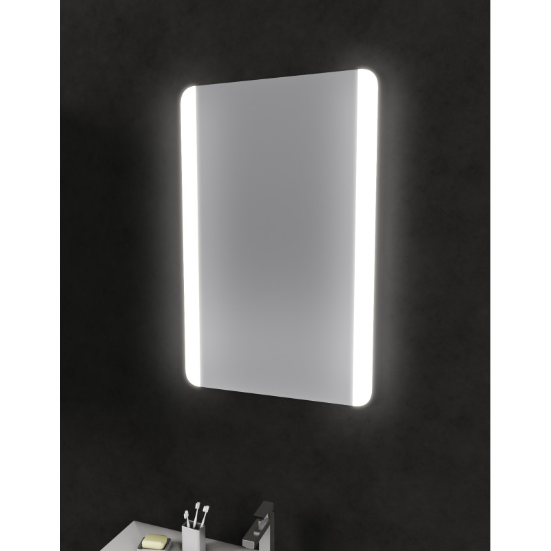 Miroir de salle de bain lumineux Tantra 45 x 70 cm AURLANE