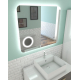 Miroir de salle de bain lumineux Silver Shadow 80 x 70 cm AURLANE