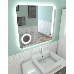 Miroir Silver Shadow 80 x 70 cm AURLANE