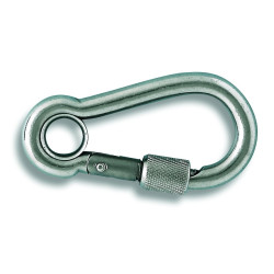 Porte-mousqueton Sécurité à vis – Acier Inox Robuste | CHAPUIS