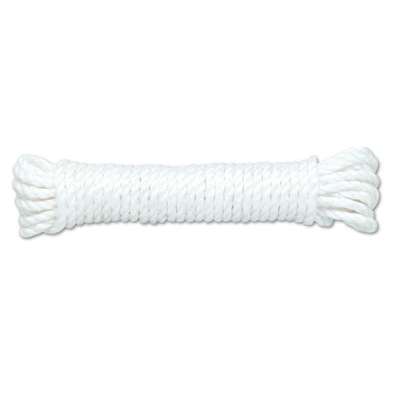 Corde câblé en polypropylène blanc 6 mm 7,5 m CHAPUIS