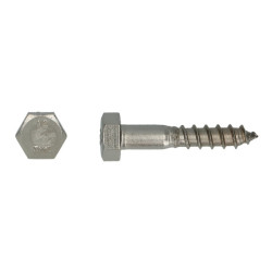 Tirefond Hexagonal DIN571 Ø10x80mm – Lot de 3 pièces | PGB-FASTENERS