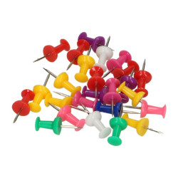 Set de punaises colorées 24 pièces – Idéal pour bureau | PGB-FASTENERS