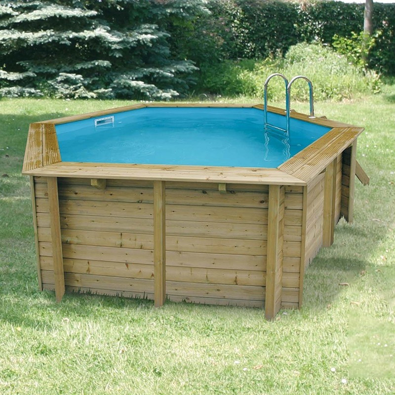 Piscine avec liner bleu Azura Ø 4,1 x 1,2 m UBBINK