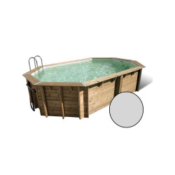 Piscine Océa UBBINK Gris 3,55x5,5m Liner Bois | UBBINK
