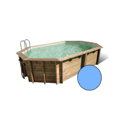 Piscine Océa UBBINK 4x6.1m Liner Bleu Bois | UBBINK