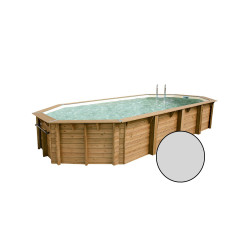 Piscine Océa UBBINK Gris 4,7x8,6m Liner Bois | UBBINK