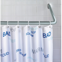 Barre de douche d'angle chromée Ø 20 mm WENKO