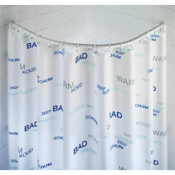 Barre de douche pour douche d'angle blanche WENKO Barre de douche pour douche d'angle blanche WENKO
