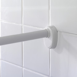 Barre de douche pour douche d'angle blanche WENKO Barre de douche pour douche d'angle blanche WENKO