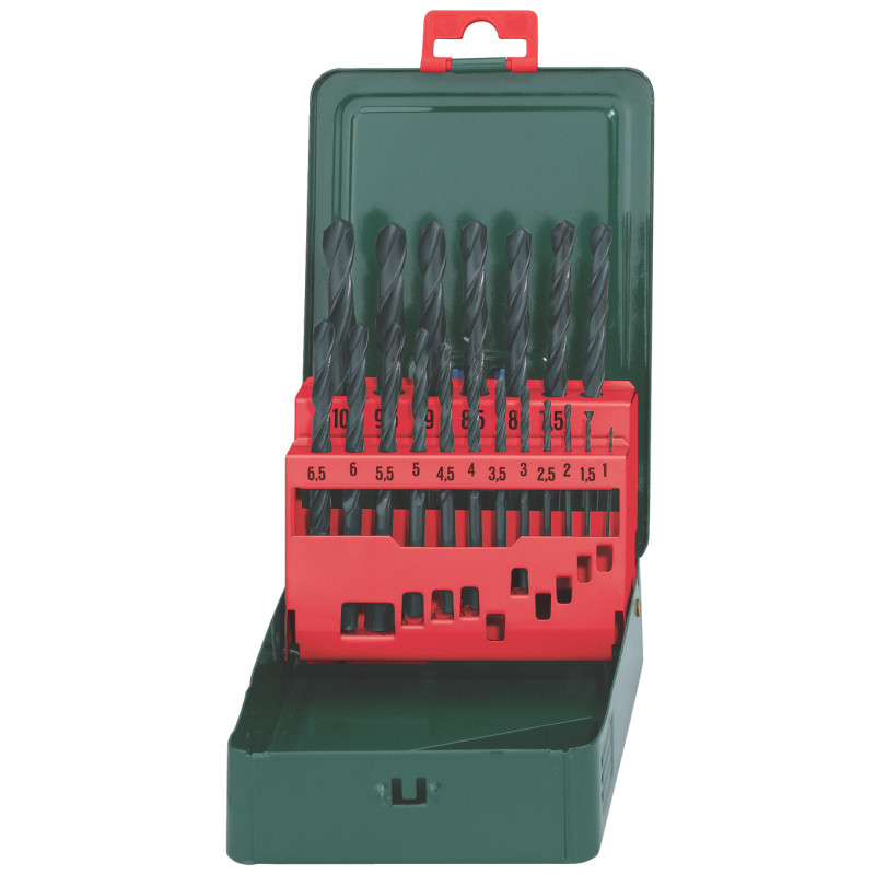 Coffret de forets pour métal HSS-R 19 pièces METABO