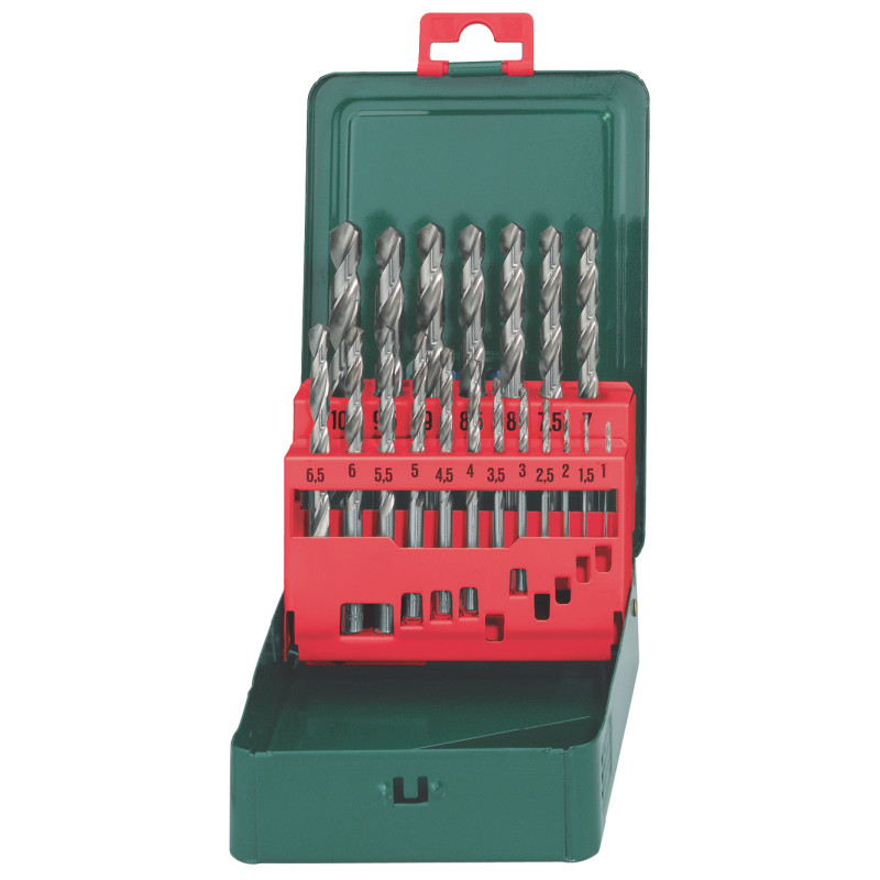 Coffret de forets pour métal HSS-G 19 pièces METABO