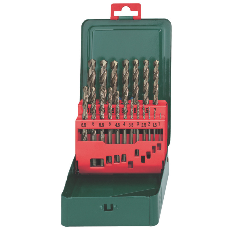 Coffret de forets pour métal HSS-CO 19 pièces METABO