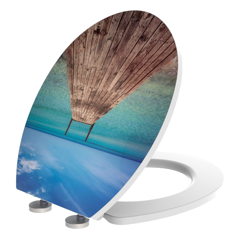 Abattant pour WC Noumea Decor ALLIBERT Abattant pour WC Noumea Decor ALLIBERT