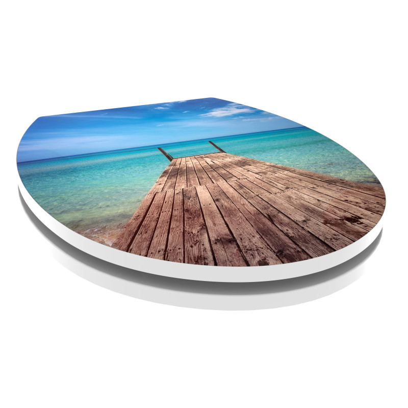 Abattant pour WC Noumea Decor ALLIBERT Abattant pour WC Noumea Decor ALLIBERT
