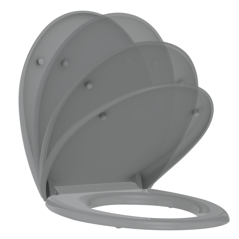 Abattant pour WC Boreo gris ALLIBERT Abattant pour WC Boreo gris ALLIBERT