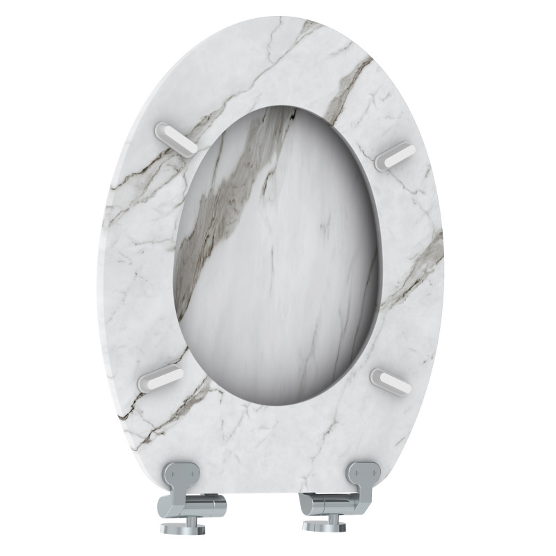 Abattant pour WC Naturo Marble Blanc ALLIBERT Abattant pour WC Naturo Marble Blanc ALLIBERT