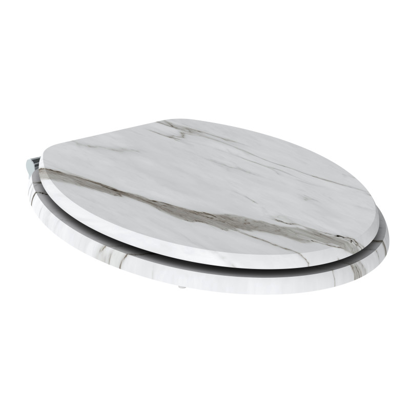 Abattant pour WC Naturo Marble Blanc ALLIBERT Abattant pour WC Naturo Marble Blanc ALLIBERT