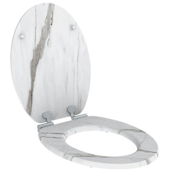 Abattant pour WC Naturo Marble Blanc ALLIBERT Abattant pour WC Naturo Marble Blanc ALLIBERT