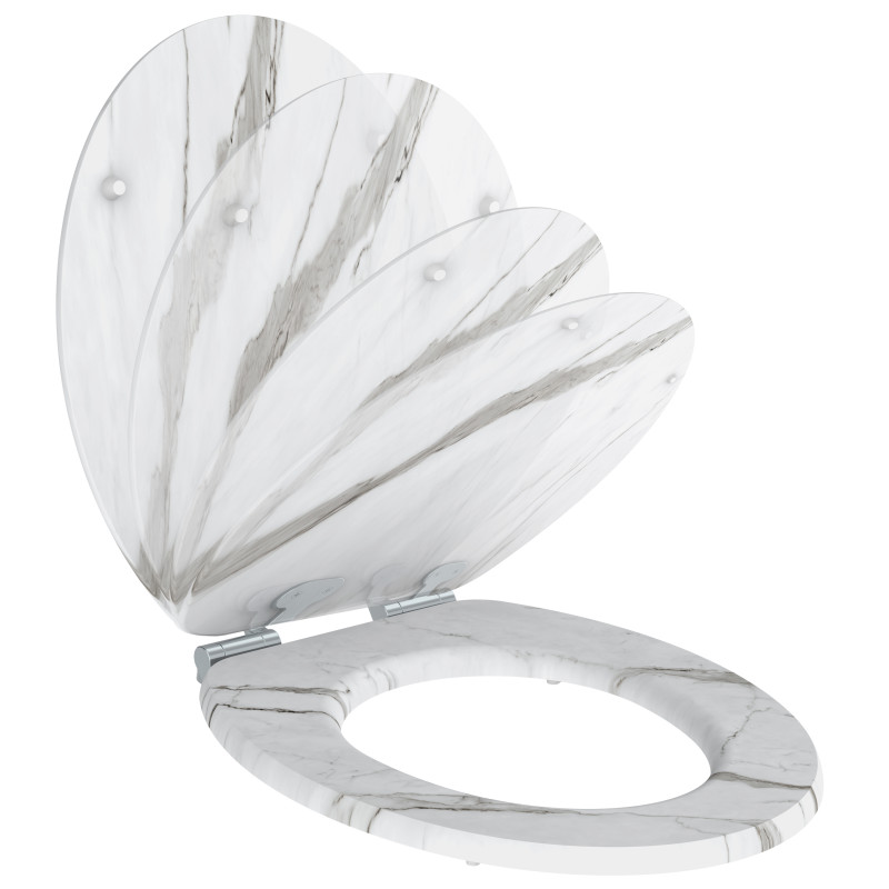 Abattant pour WC Naturo Marble Blanc ALLIBERT Abattant pour WC Naturo Marble Blanc ALLIBERT