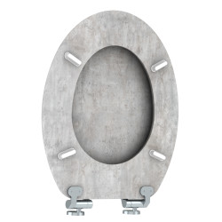 Abattant pour WC Naturo Beton Clair ALLIBERT