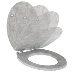 Abattant pour WC Naturo Beton Clair ALLIBERT