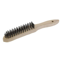 Brosse métallique avec fils d'acier 5 rangs KWB