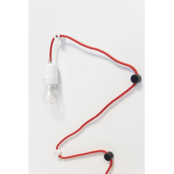 Crochet de fixation en V pour câble blanc 2 pièces CHACON