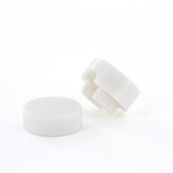 Fixation murale pour câble textile blanc 2 pièces CHACON