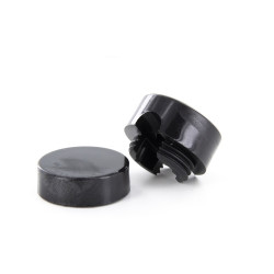 Fixation murale pour câble textile noire 2 pièces CHACON