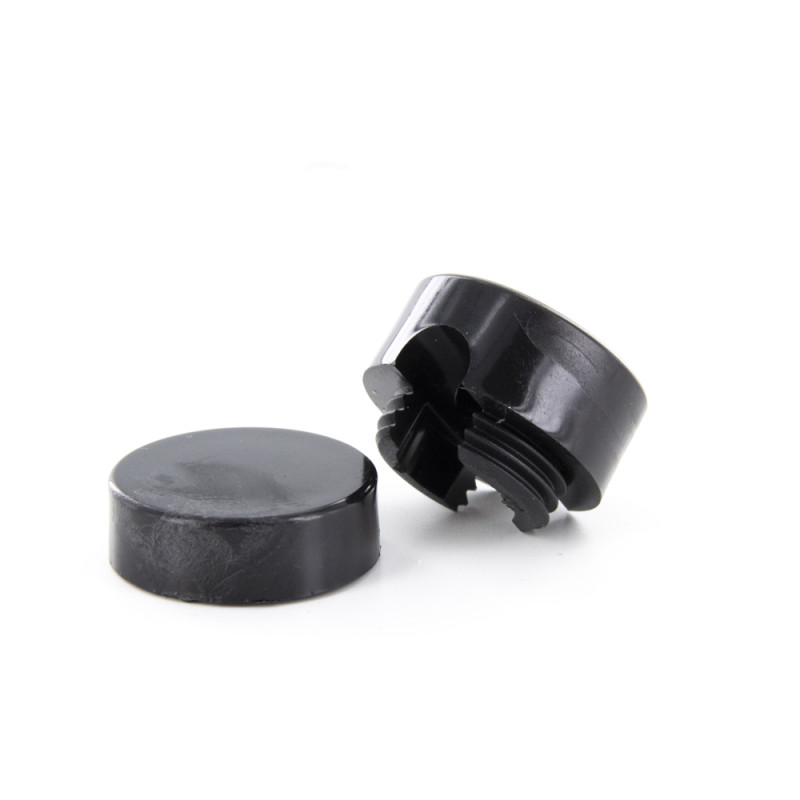 Fixation murale pour câble textile noire 2 pièces CHACON